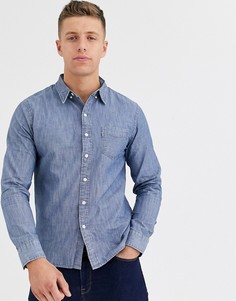 Рубашка цвета индиго из шамбре с карманом Levis Sunset-Синий Levis®