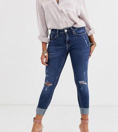 Синие джинсы скинни River Island Petite-Синий