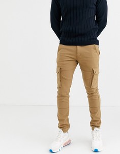 Светло-коричневые брюки карго Celio-Светло-коричневый