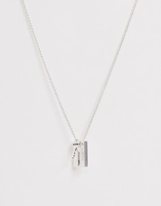 Серебристая цепочка с подвеской в форме ключа Icon Brand-Серебряный