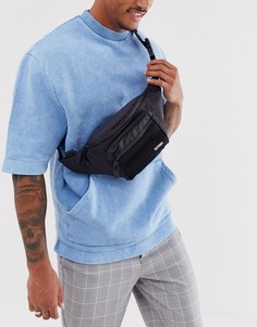 Черная сумка-кошелек на пояс с карманом Slydes-Черный