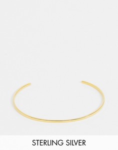 Узкий браслет с покрытием 14-каратным золотом Astrid & Miyu-Золотой