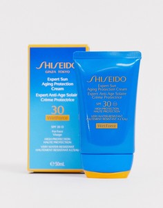 Антивозрастной солнцезащитный крем с SPF30 Shiseido - Wet Force Expert, 50 мл-Бесцветный