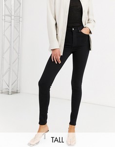 Черные джинсы скинни Topshop Tall-Черный