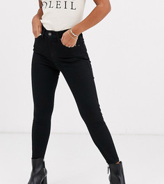 Черные джинсы скинни Topshop Petite - Jamie-Черный