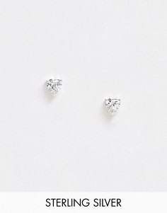 Серебряные серьги-гвоздики с камнями ASOS DESIGN-Серебряный