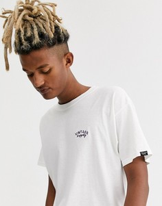 Белая футболка с вышивкой Vintage Supply-Белый