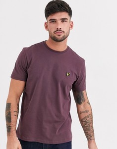 Бордовая футболка с логотипом Lyle & Scott-Красный