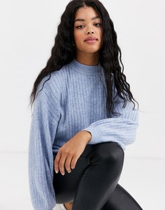Синий джемпер в рубчик Miss Selfridge