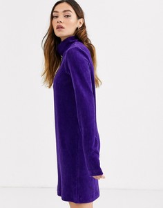Темно-фиолетовое платье Weekday Lova-Фиолетовый