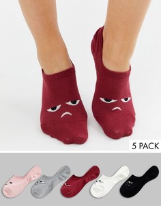 Комплект из 5 пар носков Monki-Мульти