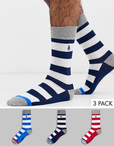 Набор из 3 пар мужских носков (серые/ синие/ красные) Penguin-Мульти