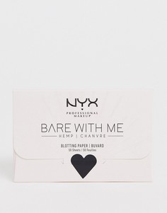 Матирующие салфетки с экстрактом конопли NYX Professional Makeup Bare With Me-Бесцветный
