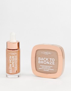 Набор с хайлайтером LOreal (Bronze Me Baby) - скидка 21%-Мульти Loreal