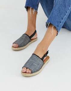 Эспадрильи с ремешком на пятке TOMS-Черный