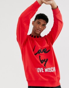 Свитшот с круглым вырезом Love Moschino-Красный