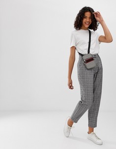 Брюки в клетку ASOS DESIGN-Мульти
