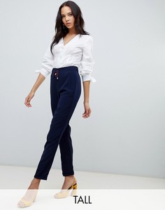Свободные брюки со шнурком Vero Moda Tall-Темно-синий