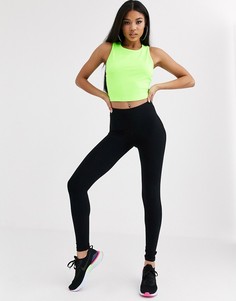 Хлопковые леггинсы ASOS 4505-Черный