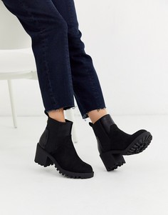 Черные ботильоны на каблуке River Island-Черный