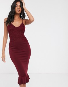 Облегающее платье на бретельках AX Paris-Фиолетовый