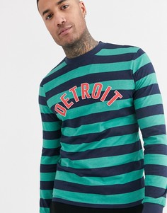 Лонгслив в полоску с принтом ASOS DESIGN-Мульти