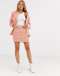 Юбка из ткани букле ASOS DESIGN-Мульти