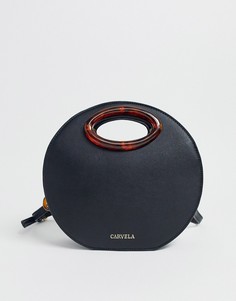 Черная круглая сумка через плечо Carvela Emma-Черный