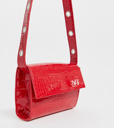 Красная лакированная сумка через плечо эксклюзивно от Glamorous-Красный