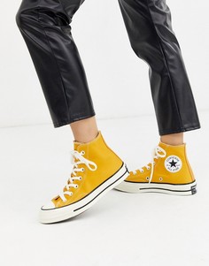 Высокие желтые кеды Converse Chuck 70-Желтый