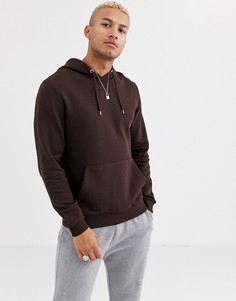 Худи ASOS DESIGN-Коричневый