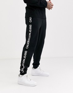 Спортивные брюки с логотипом Calvin Klein Jeans-Черный