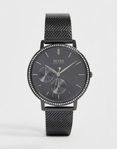Часы с сетчатым браслетом BOSS 1502521 Infinity-Черный