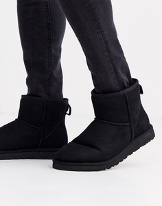 Черные замшевые ботинки UGG Classic-Черный