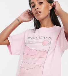 Футболка Reclaimed Vintage inspired sun scape-Розовый