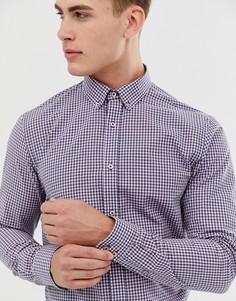 Розовая рубашка в клетку Ben Sherman-Розовый