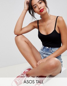 Черный топ ASOS DESIGN Tall