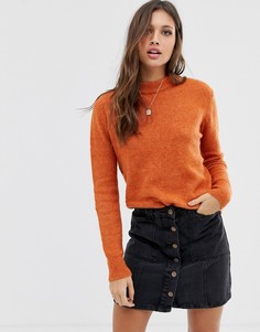 Вязаный джемпер Pieces-Оранжевый