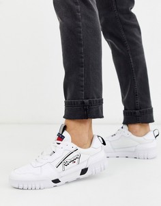 Белые кожаные кроссовки Tommy Jeans-Белый
