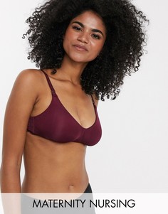 Бордовый бюстгальтер без косточек Hunkemoller Nursing Alisa-Красный