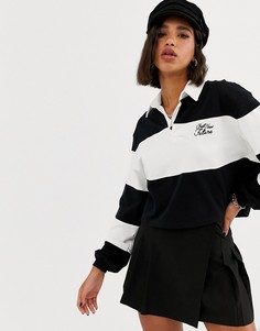 Топ регби в полоску с длинными рукавами Bershka-Мульти