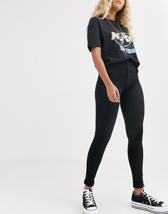 Джинсы скинни с завышенной талией Dr Denim Solitaire-Черный