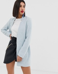 Пальто с отделкой на воротнике Vero Moda-Синий