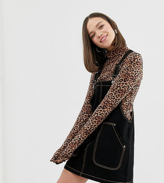 Черное платье-комбинезон Monki-Черный
