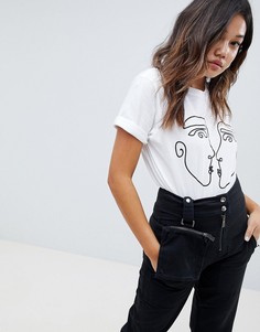 Брюки прямого кроя со съемной сумкой-кошельком ASOS DESIGN-Бесцветный