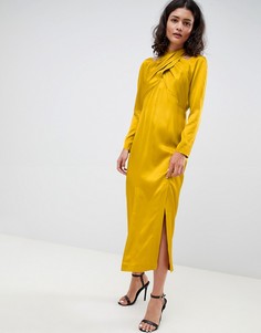 Платье миди ASOS WHITE-Зеленый