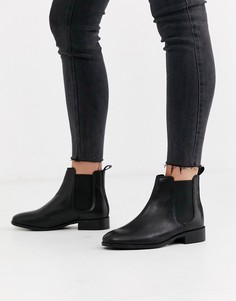 Черные кожаные ботинки челси Office Bramble-Черный