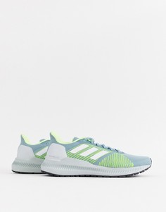 Серо-лаймовые кроссовки adidas Running Solar Slaze-Мульти