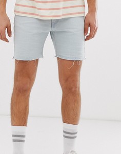 Светлые джинсовые шорты с необработанными краями Bellfield-Синий