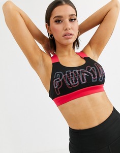 Черный бюстгальтер Puma feel it